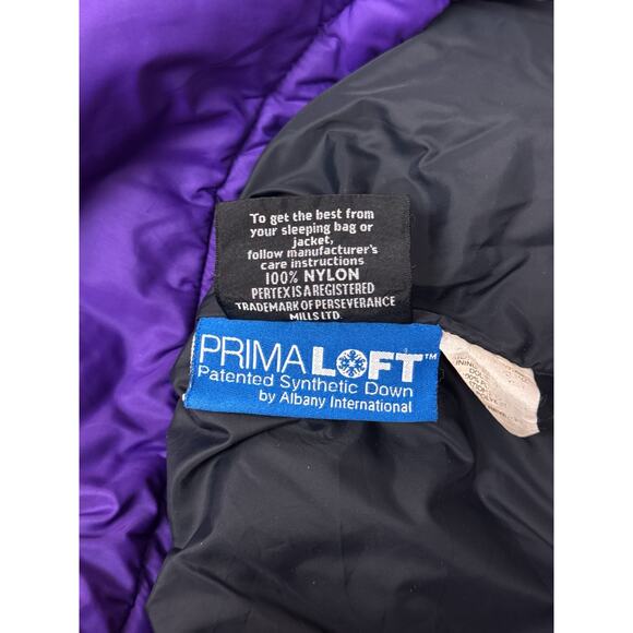 Vintage Marmot Puffer Jacket Medium Mens Purple & Black Full Zip Synthetic Down - Picture 10 of 10